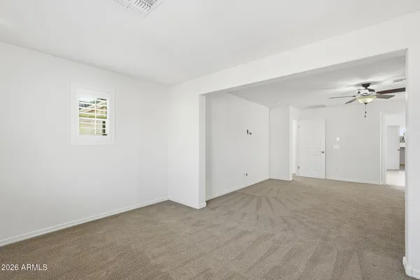 a view of an empty room