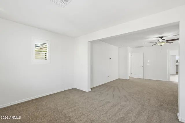 a view of an empty room