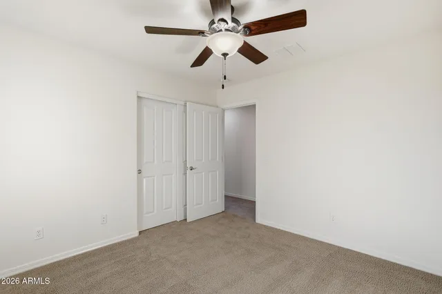 a view of an empty room