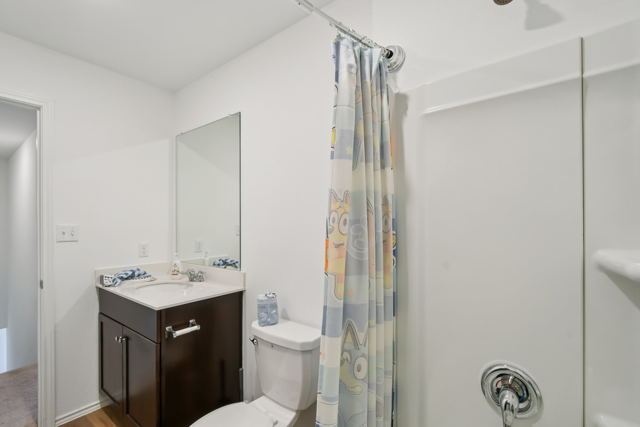 14116 Mussel Run Elgin, TX 78621 - Photo 18 of 25 Full bath with vanity and light wood-style floors