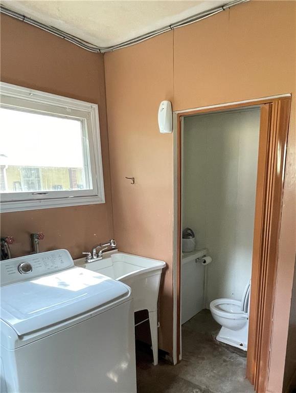 325 South Main Street Slippery Rock, PA 16057 - Photo 28 of 39 a bathroom with a granite countertop sink toilet and shower