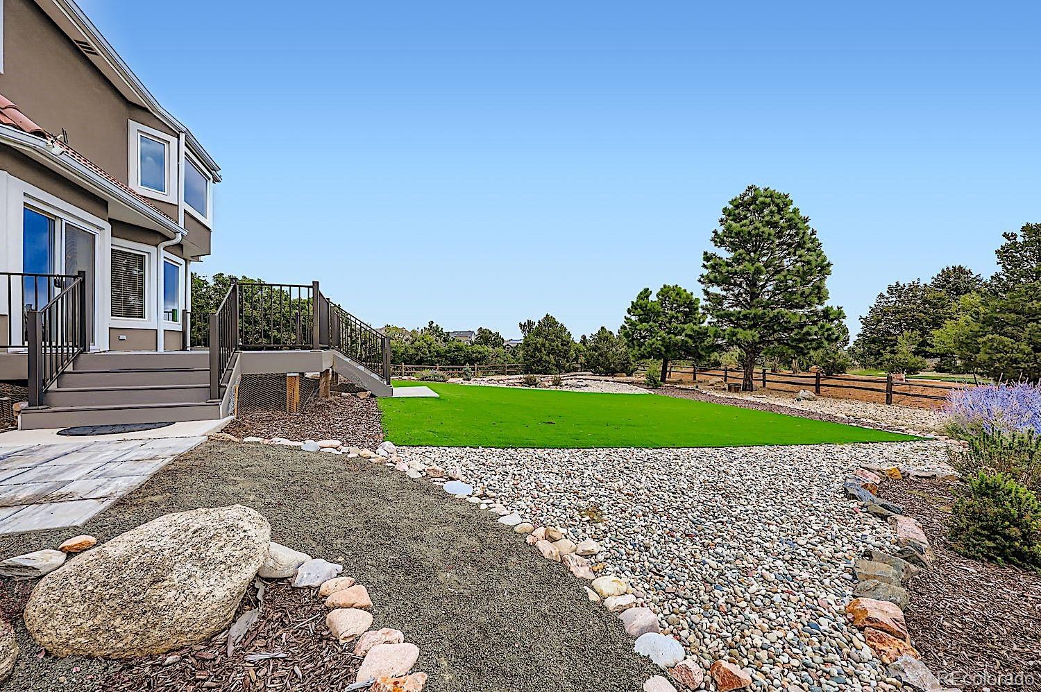5825 Wilson Road Colorado Springs, CO 80919 - Photo 49 of 50 a view of a garden with a house