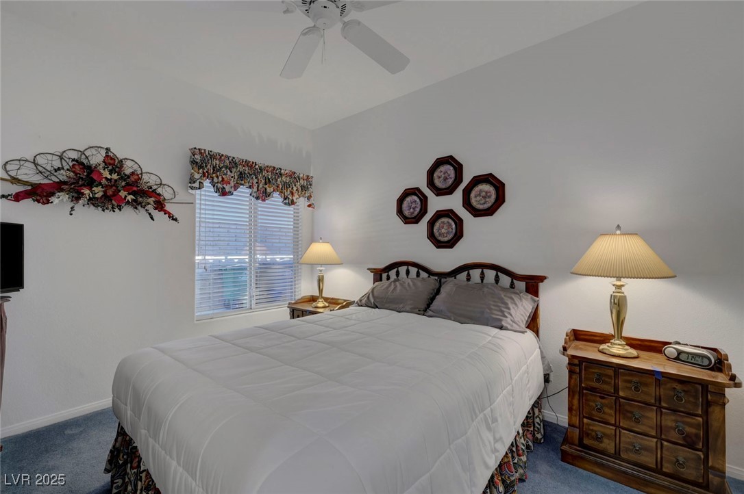 770 Fairway Drive Boulder City, NV 89005 - Photo 41 of 61 Bedroom with carpet and a ceiling fan