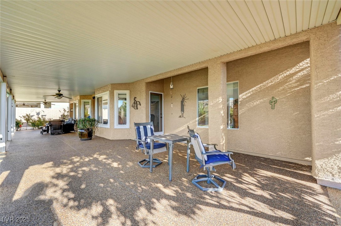 770 Fairway Drive Boulder City, NV 89005 - Photo 58 of 61 View of patio with a ceiling fan