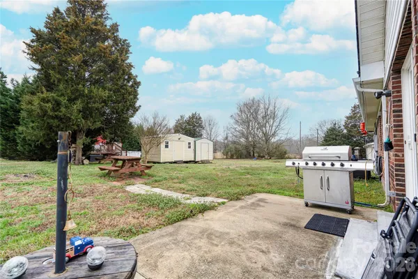 a backyard of a house