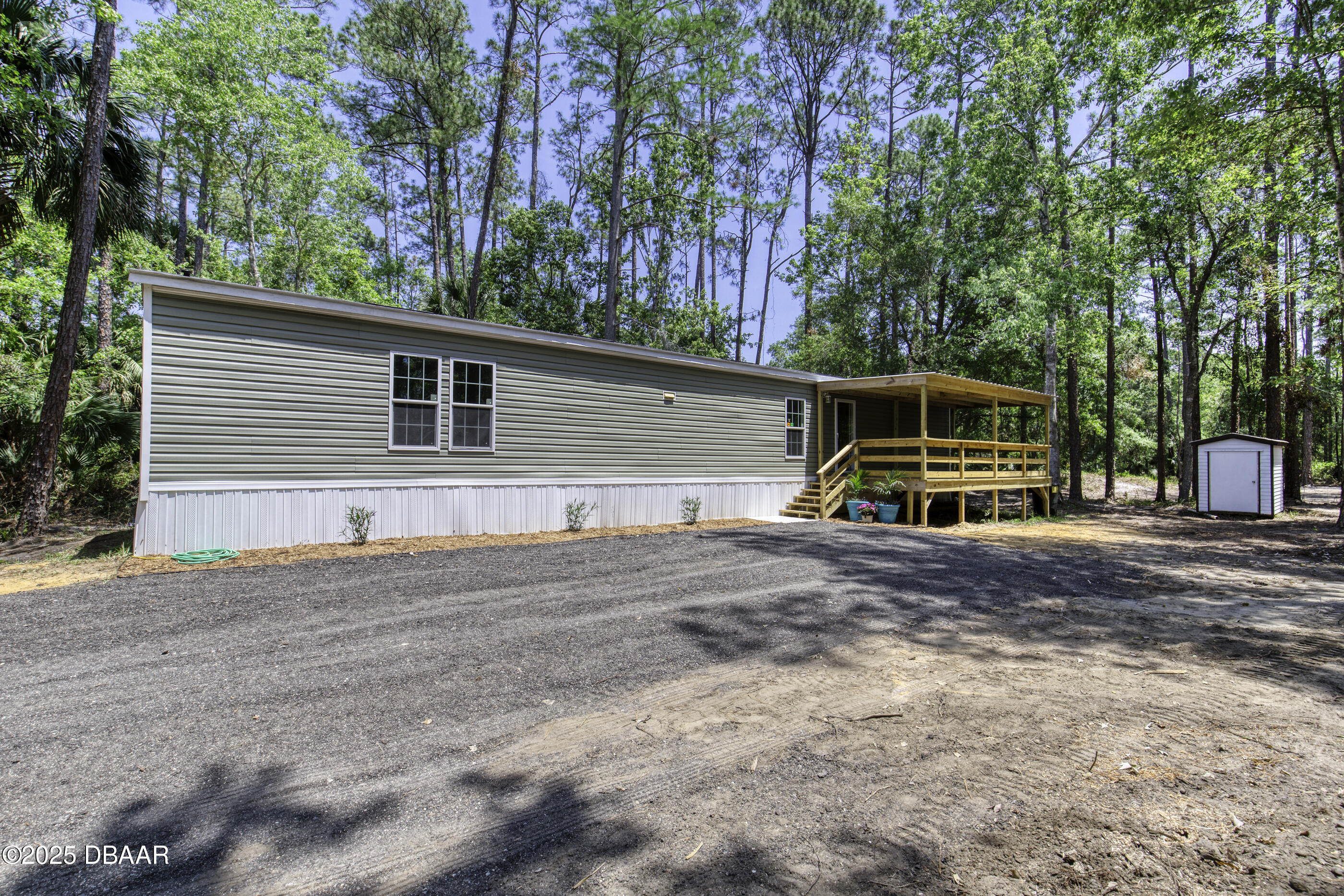 2089 Guava Lane Bunnell, FL 32110 - Photo 6 of 58 a backyard of a house with barbeque oven and trees