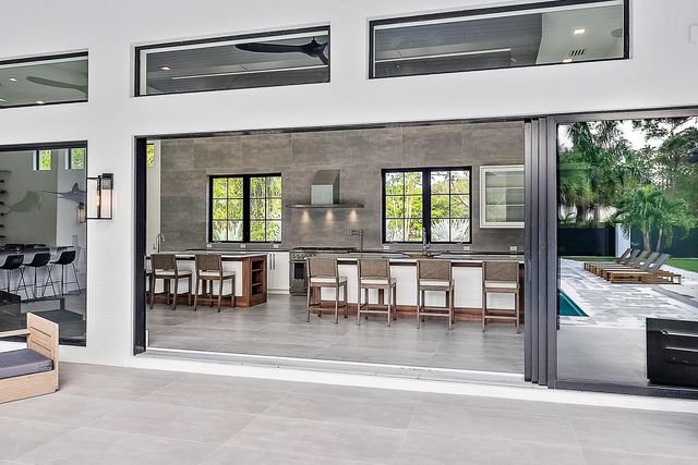 a view of livingroom with dining room and living room