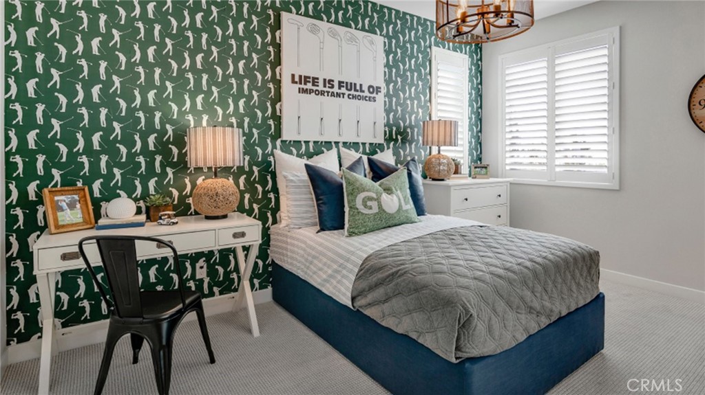 2016 Dewdrop Upland, CA 91786 - Photo 9 of 16 a bed sitting in a bedroom next to a window with a chair