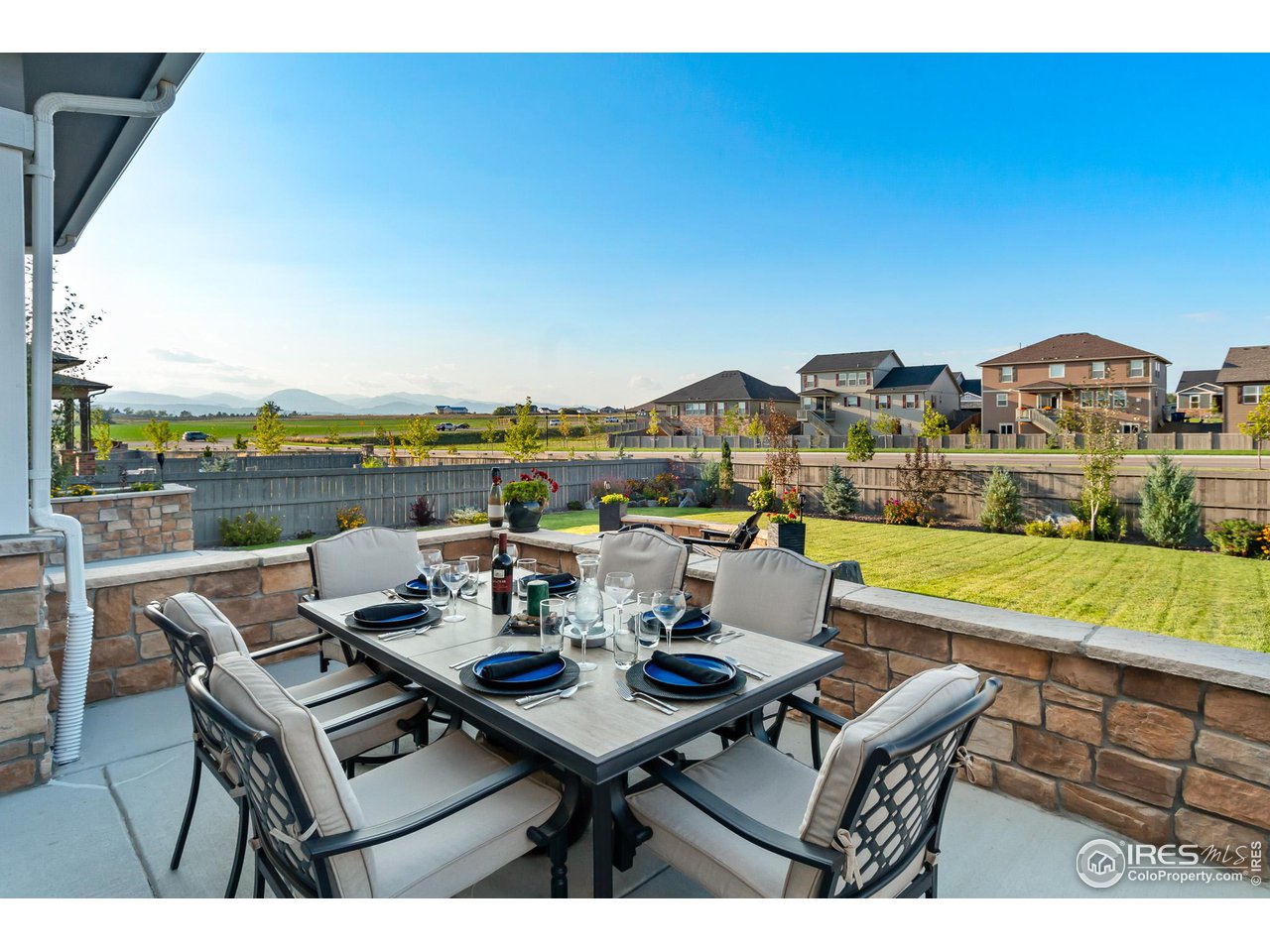 1687 Rivergate Way Berthoud, CO 80513 - Photo 11 of 39 a view of city from terrace with seating space
