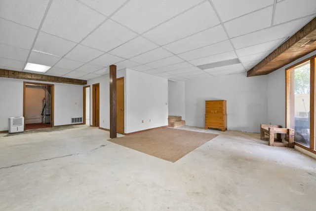 a view of empty room with a window