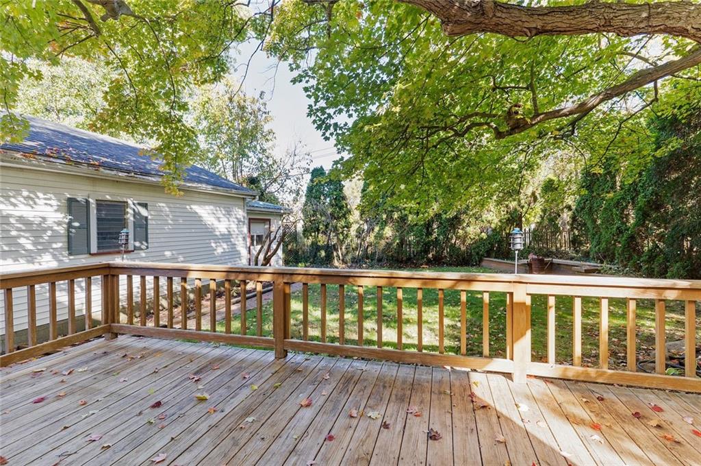 841 Highland Road Sharon, PA 16146 - Photo 31 of 39 a view of a wooden deck with a yard