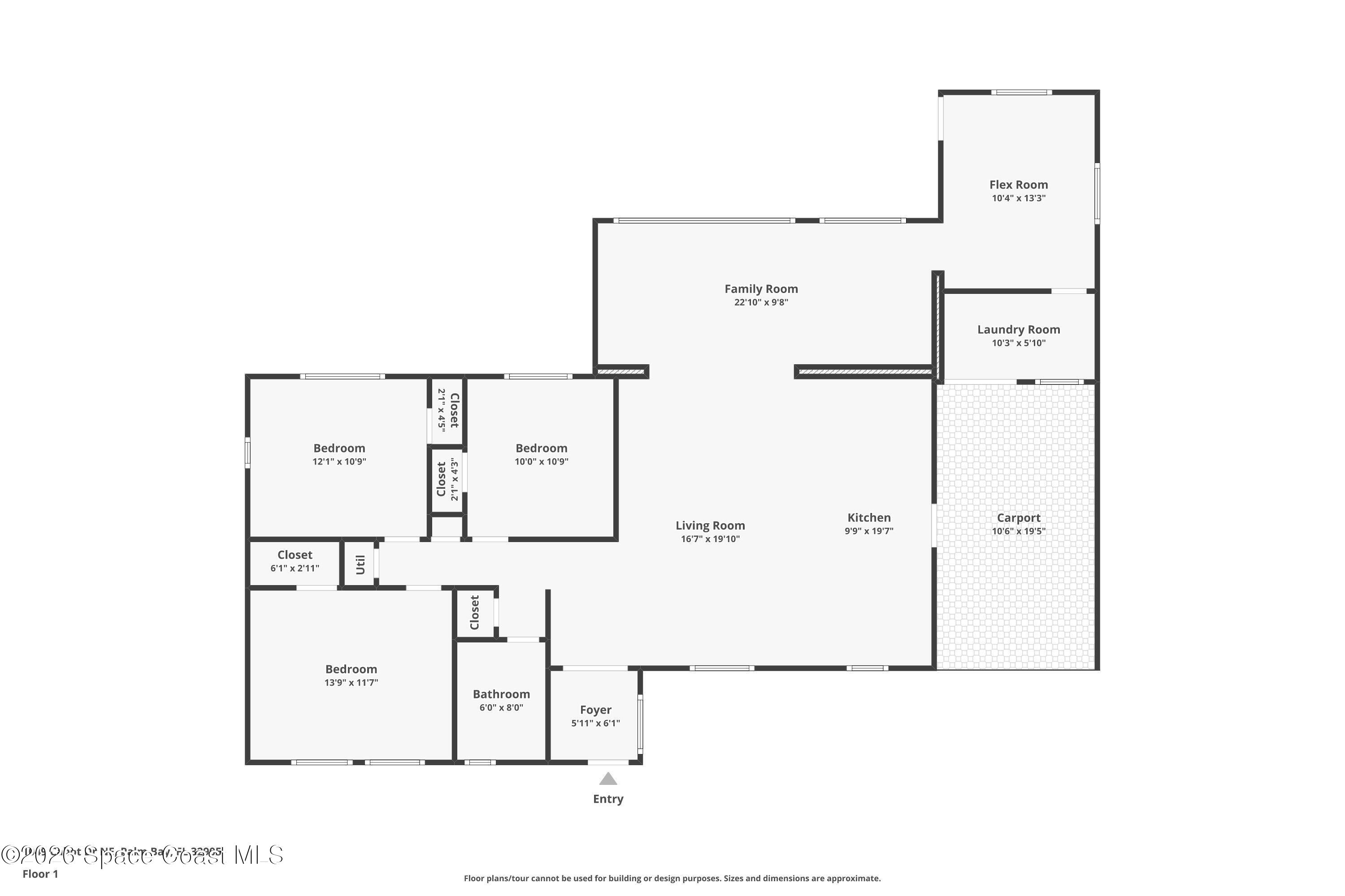 1049 Cabot Drive Northeast Palm Bay, FL 32905 - Photo 43 of 43 1-floor-1