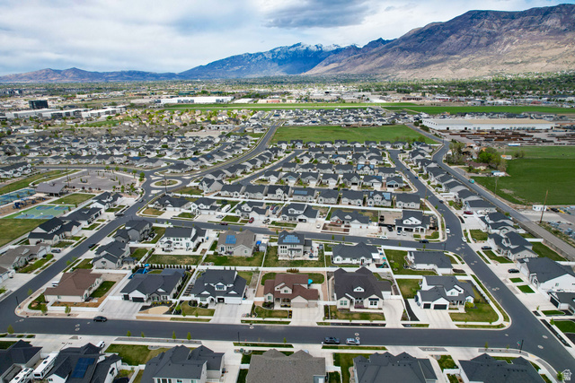 1434 West Stable Street Lindon, UT 84042 - Photo 64 of 76 Aerial overview of property's location featuring nearby suburban area and mountains