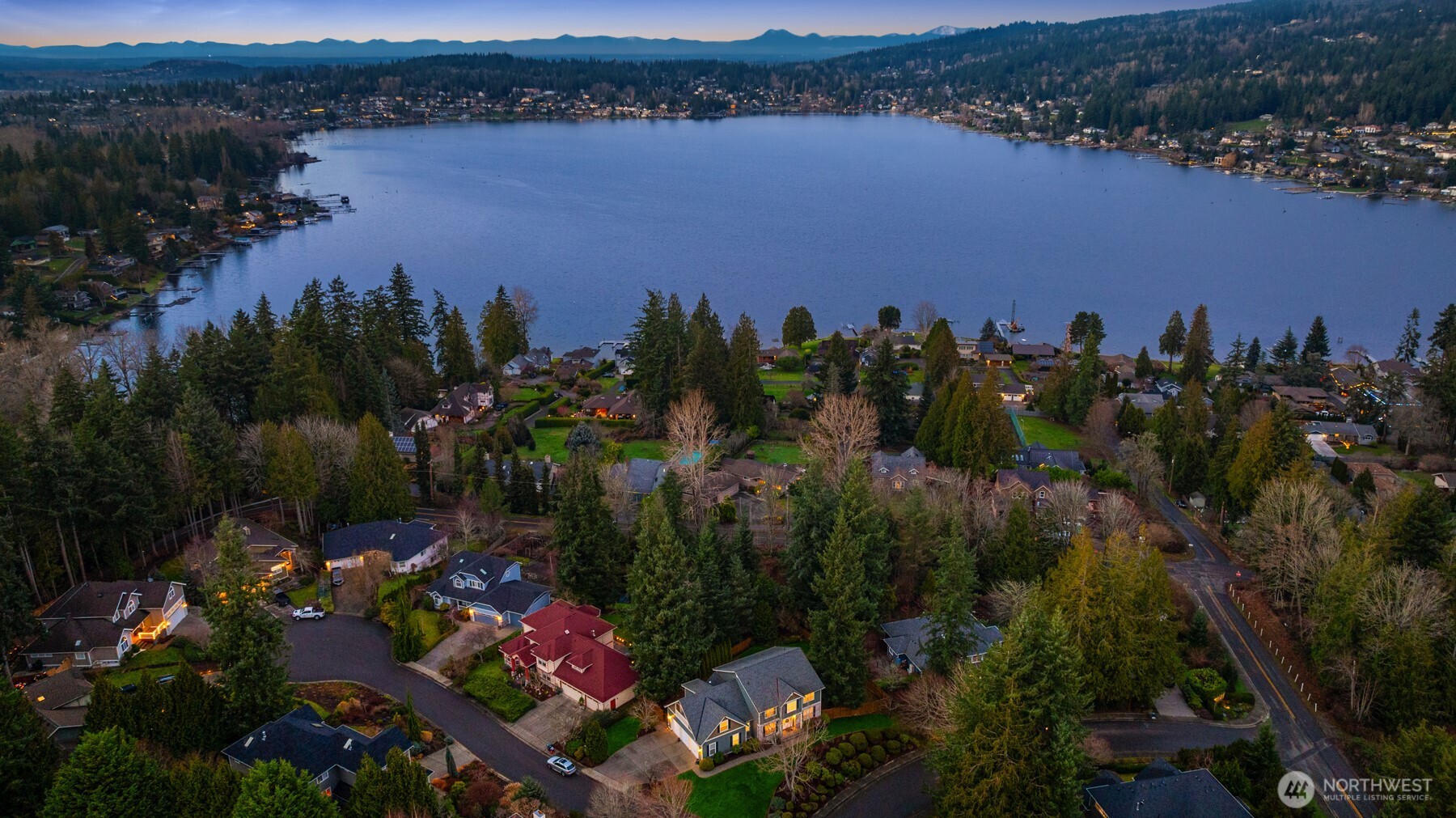 1402 Langara Circle Bellingham, WA 98229 - Photo 2 of 40 a view of a lake in middle of the town