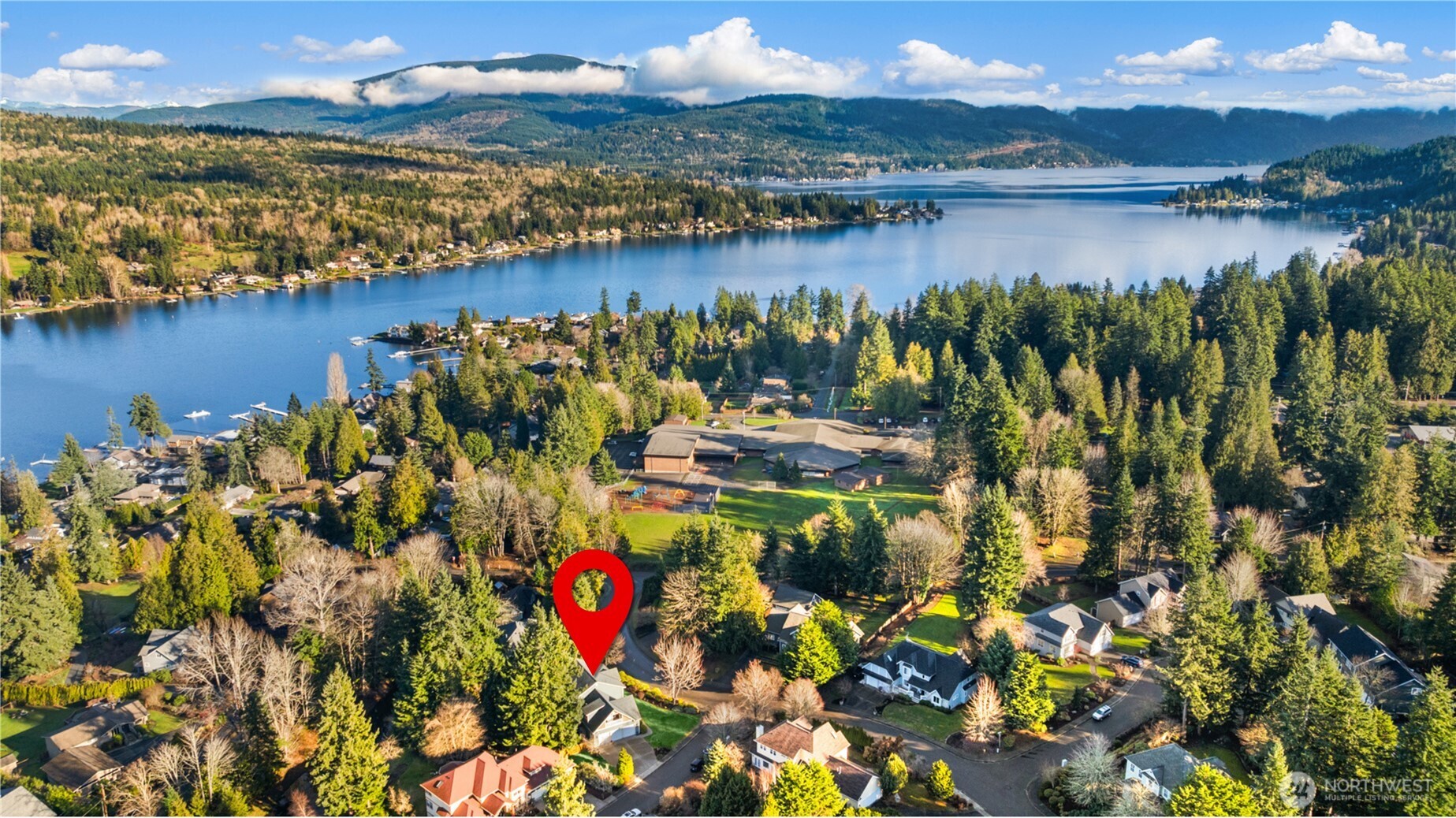 1402 Langara Circle Bellingham, WA 98229 - Photo 40 of 40 a view of a lake with a mountain view