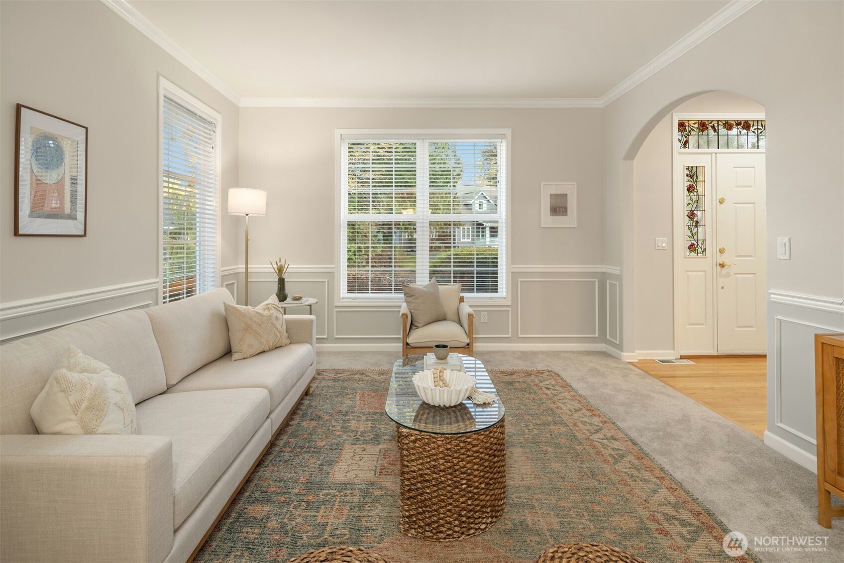 1402 Langara Circle Bellingham, WA 98229 - Photo 8 of 40 a living room with furniture and a large window