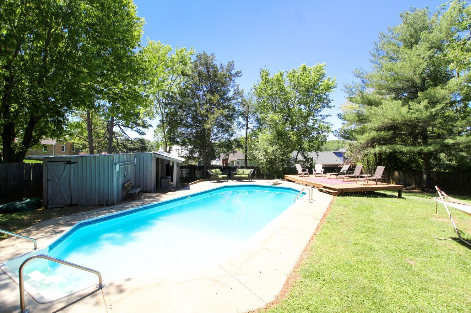 1217 Wood Road Lynchburg, VA 24502 - Photo 24 of 29 a view of a swimming pool with lounge chair