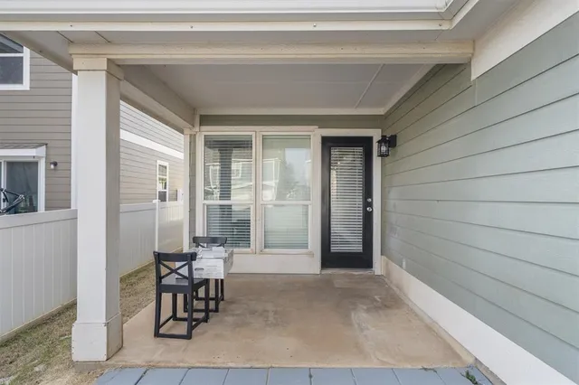 a view of outdoor space with seating area