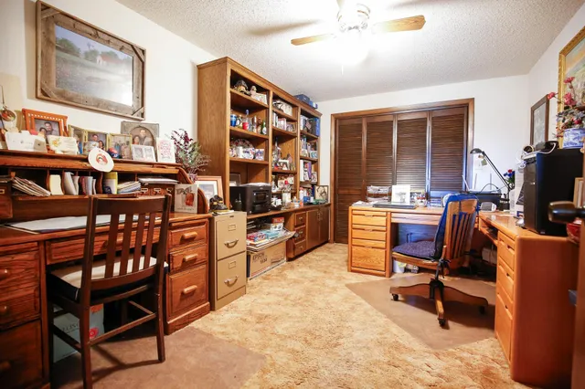 a room with furniture