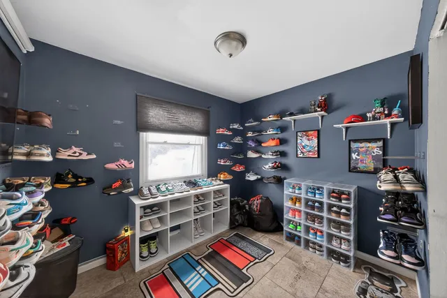 a room with storage and utility