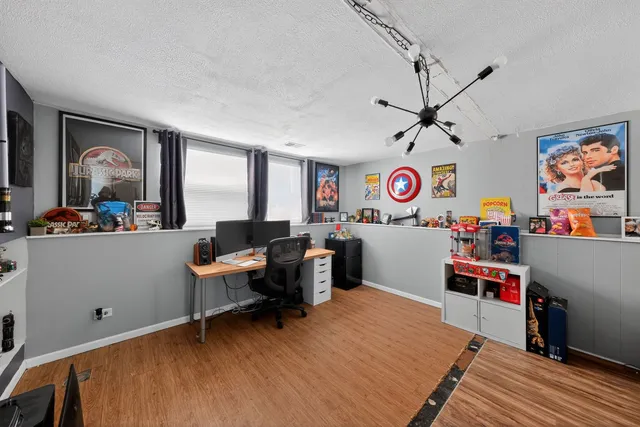 a room with furniture and a table