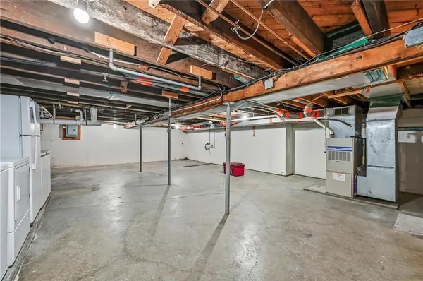 a view of storage and utility room