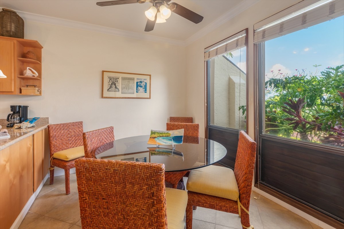 1901 Poipu Road, Unit 213 Koloa, HI 96756 - Photo 4 of 15 a view of a dining room with furniture window and outside view