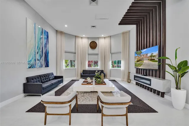 a view of outdoor space and tennis court