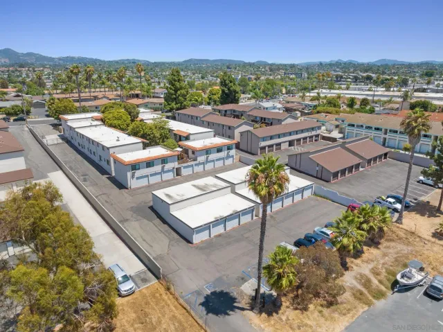 an aerial view of a city