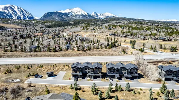 an aerial view of multiple house