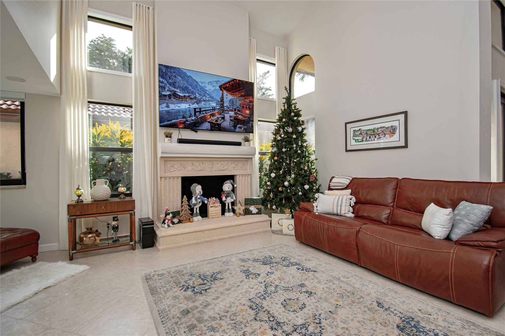 21694 Town Pl Drive Boca Raton, FL 33433 - Photo 12 of 55 a living room with furniture and a fireplace