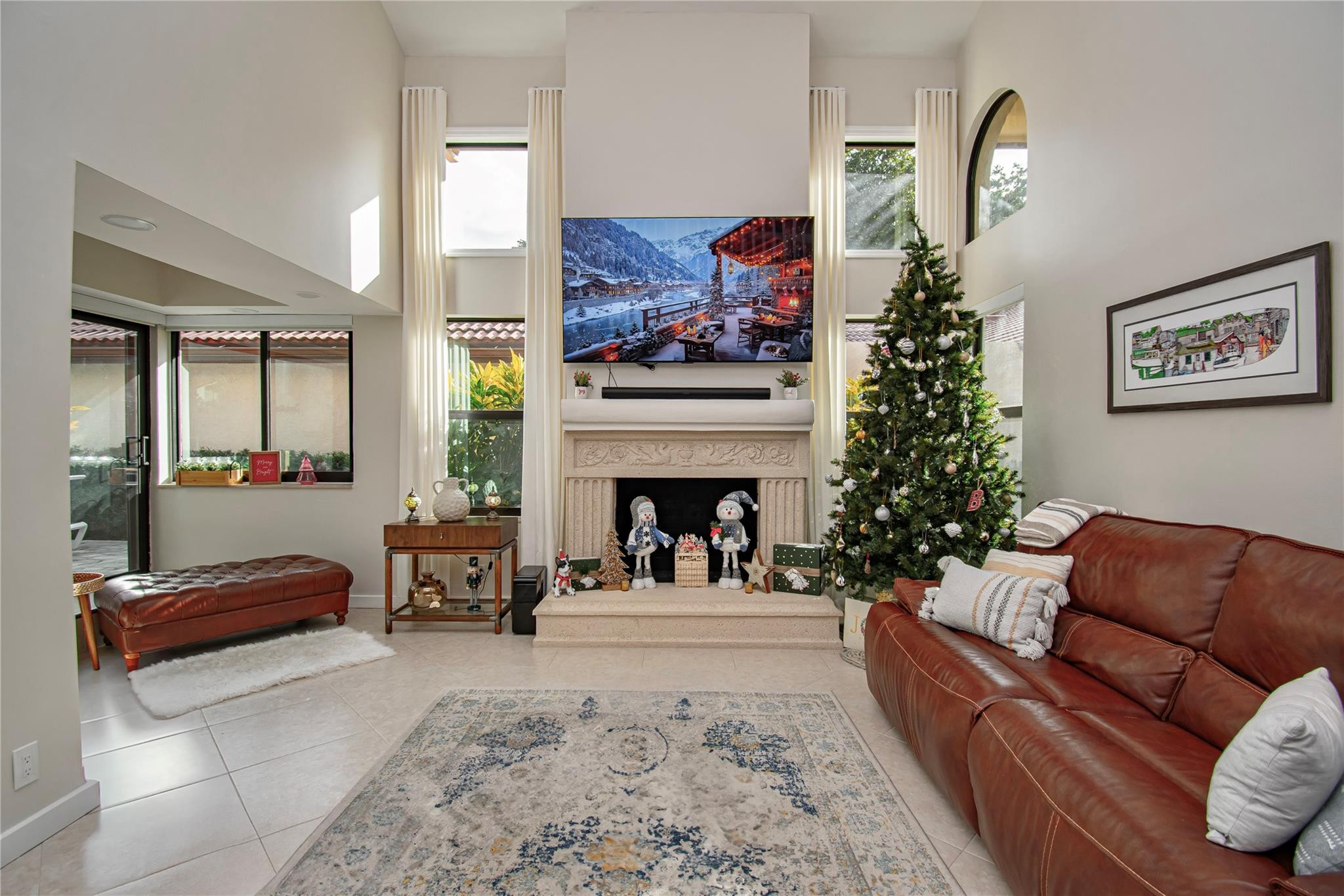 21694 Town Pl Drive Boca Raton, FL 33433 - Photo 10 of 55 a living room with furniture and a fireplace