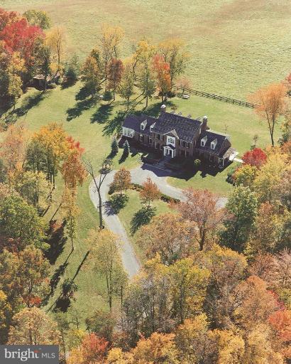 7581 Old Carters Mill Road Marshall, VA 20115 - Photo 14 of 23 Aerial view of the house