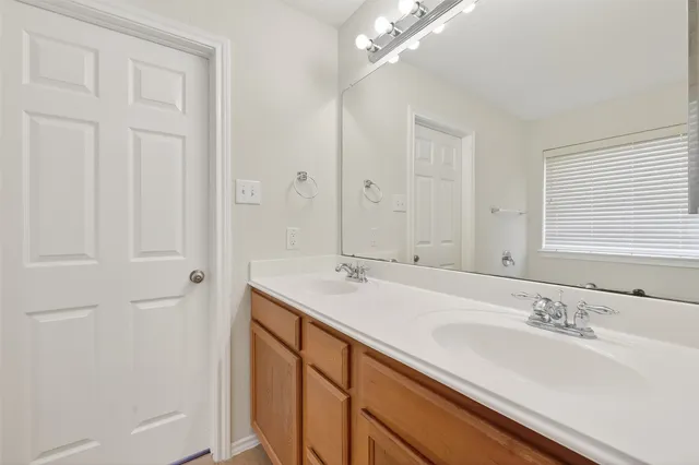 a house view with a garden space