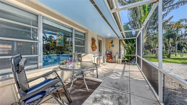 a outdoor space with chairs