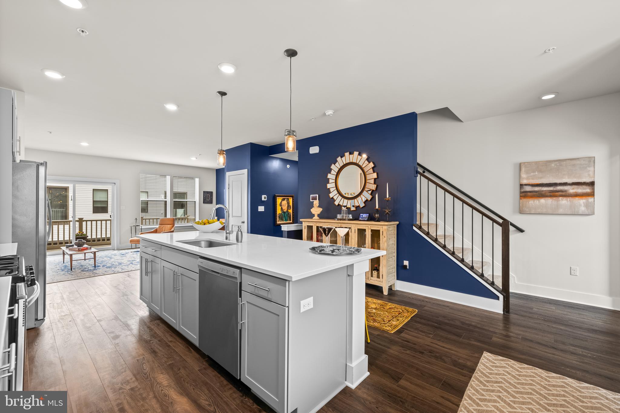 4307 La Plata Avenue Baltimore, MD 21211 - Photo 22 of 54 a view of kitchen with sink and wooden floor