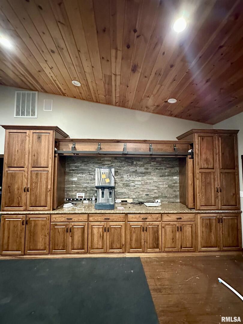 20 Ashley Lane Casey, IL 62420 - Photo 17 of 98 a kitchen with stainless steel appliances wooden cabinets and a counter top space