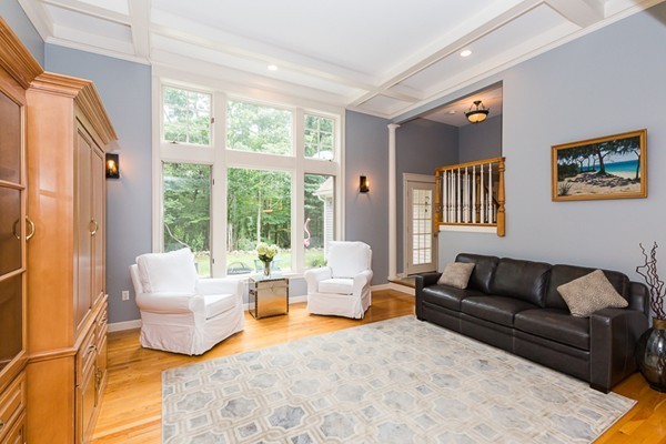 8 Old Town Road Beverly, MA 01915 - Photo 2 of 24 a living room with furniture and large windows