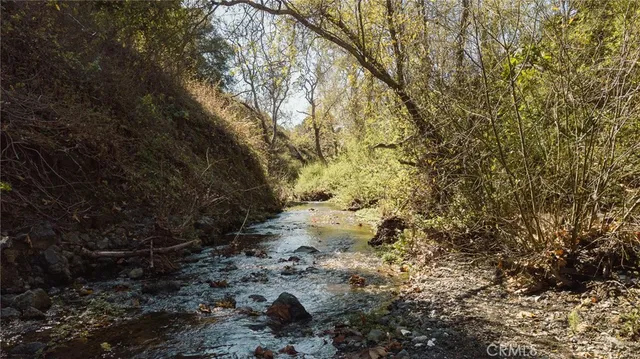 a view of lake with mountain