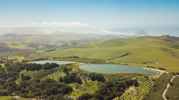 a view of a lake with a mountain