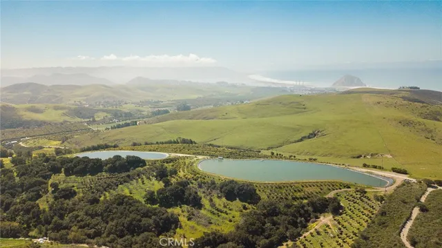 a view of a lake with a mountain