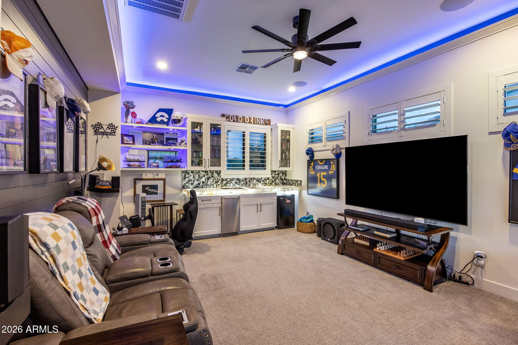 1732 East Gillcrest Road Gilbert, AZ 85298 - Photo 33 of 63 Game Room is Decked Out For Entertaining