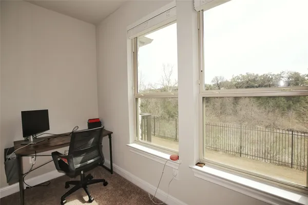 a view of a workspace with a window