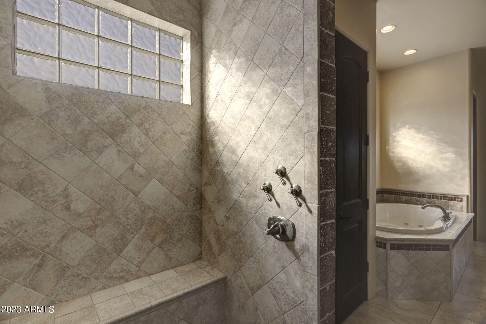 14214 East Gamble Lane Scottsdale, AZ 85262 - Photo 24 of 53 a bathroom with a shower and toilet