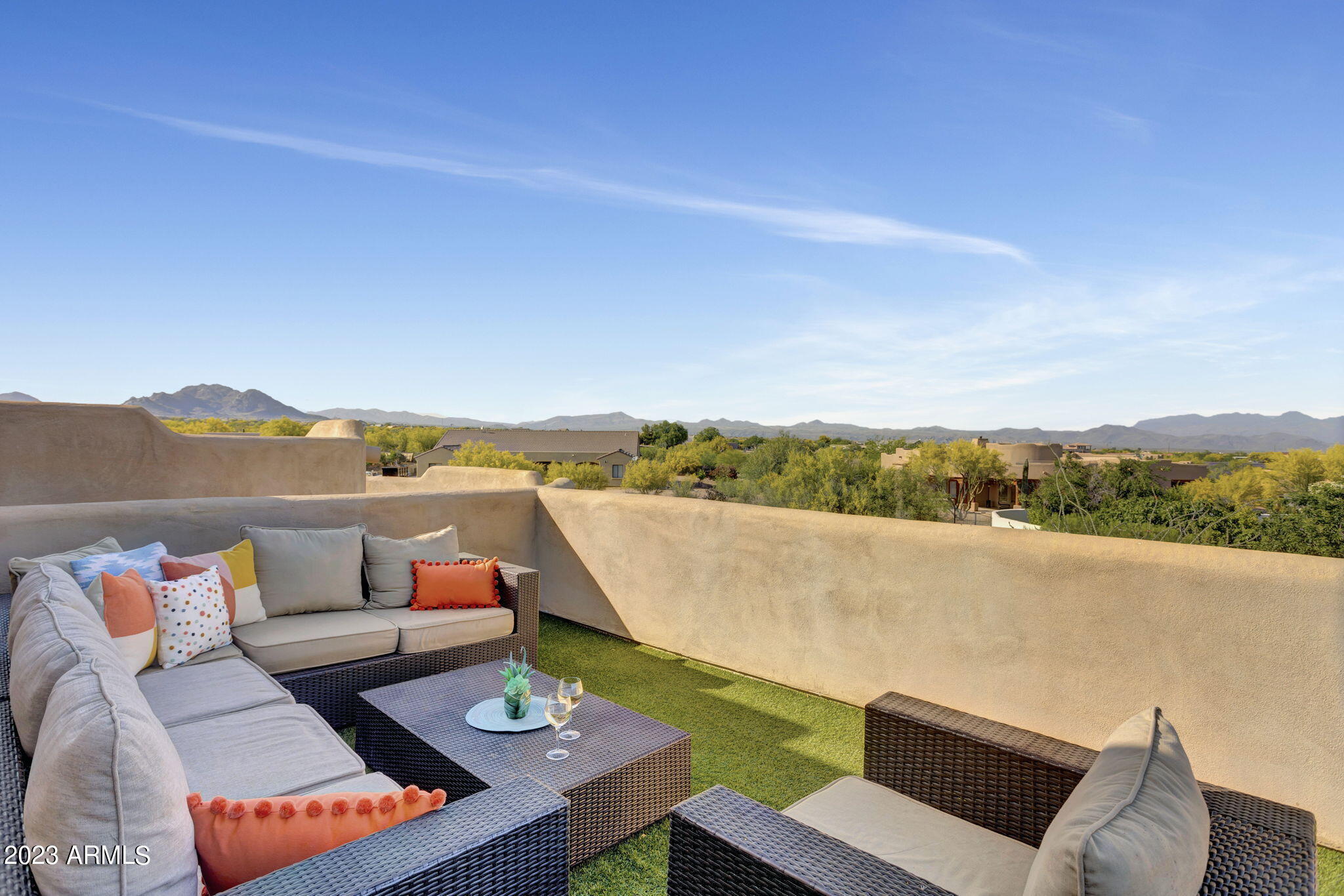 14214 East Gamble Lane Scottsdale, AZ 85262 - Photo 50 of 53 an outdoor living room with furniture
