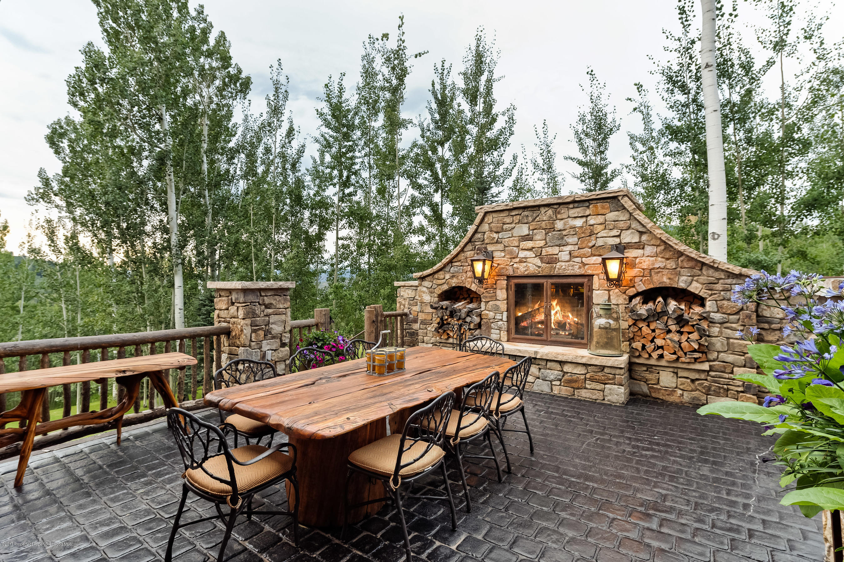 127 Powderbowl Trail Aspen, CO 81611 - Photo 11 of 31 an aerial view of a house with table and chairs