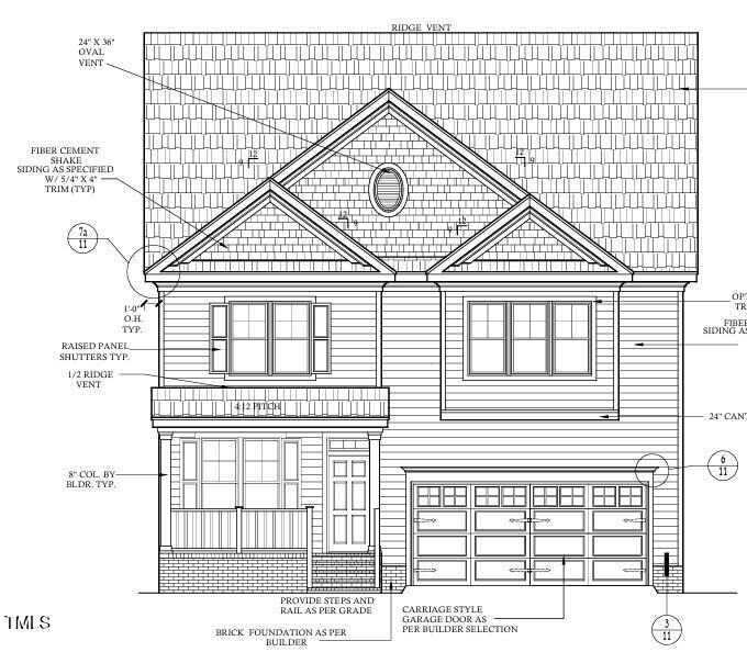 4109 Stonewall Drive Raleigh, NC 27604 - Photo 45 of 45 Floorplan elevation