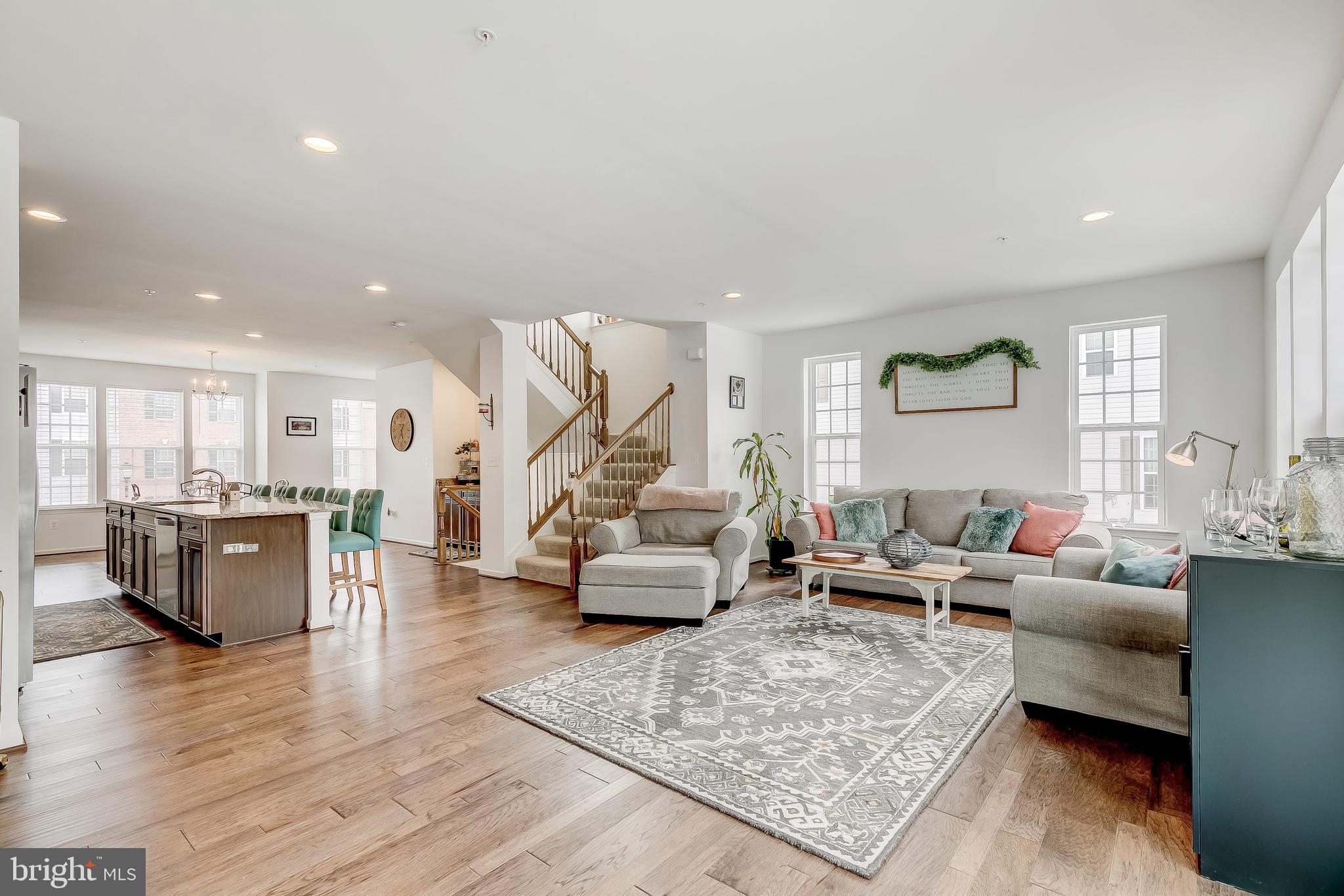 912 Morgan Run Road Baltimore, MD 21220 - Photo 13 of 37 Open Concept Living Room with Sliders to the Deck