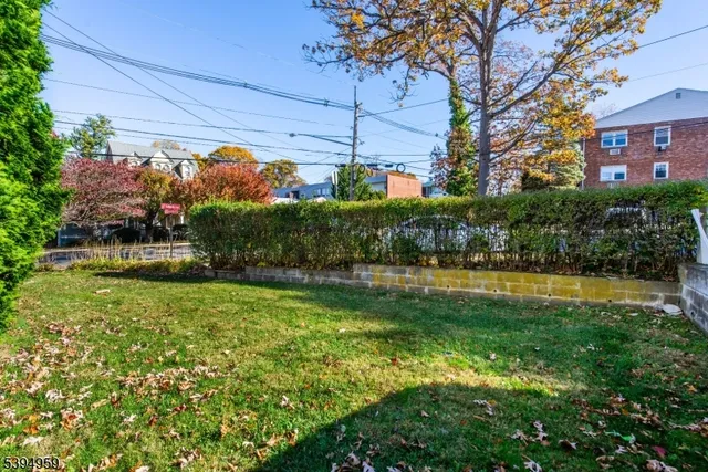 a view of building and garden