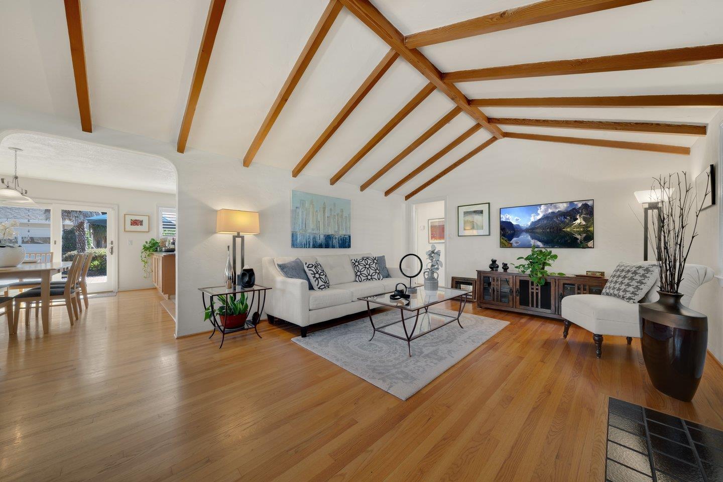 78 Cherry Lane Campbell, CA 95008 - Photo 15 of 49 a living room with furniture and a wooden floor